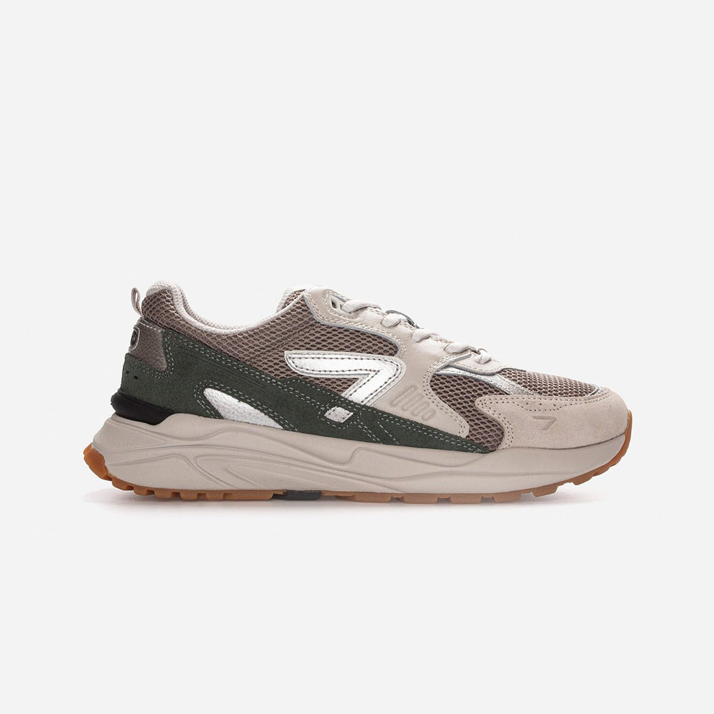 Grid | Almond Brown/Vintage Silver/Sage Green | Men - hubfootwear
