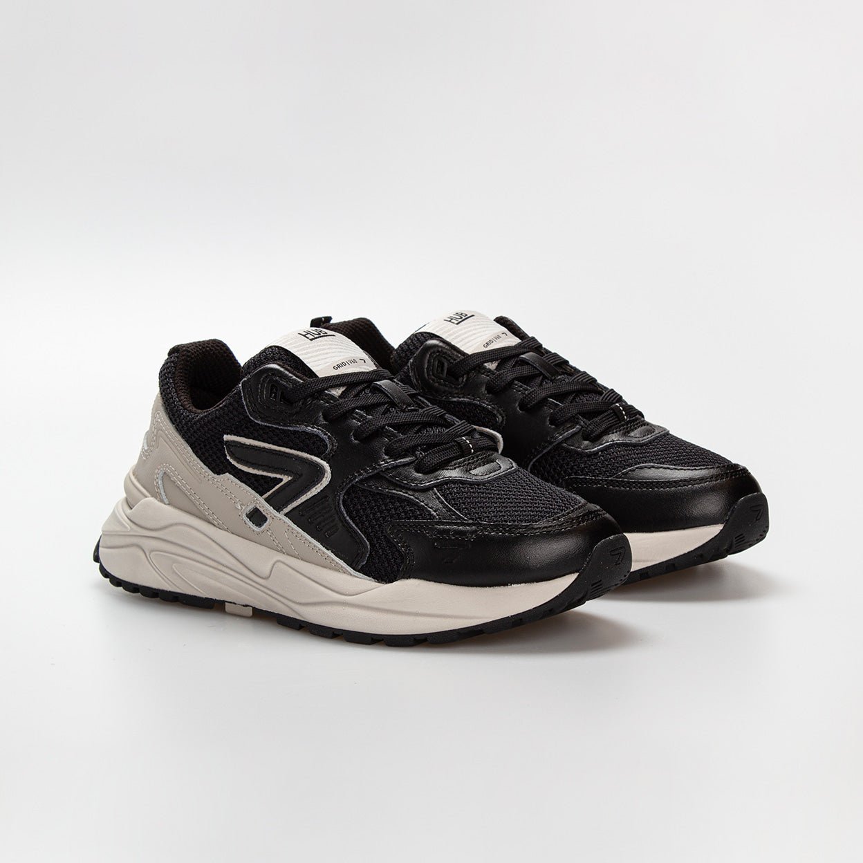 Grid | Black/Black | Women - HUB Footwear