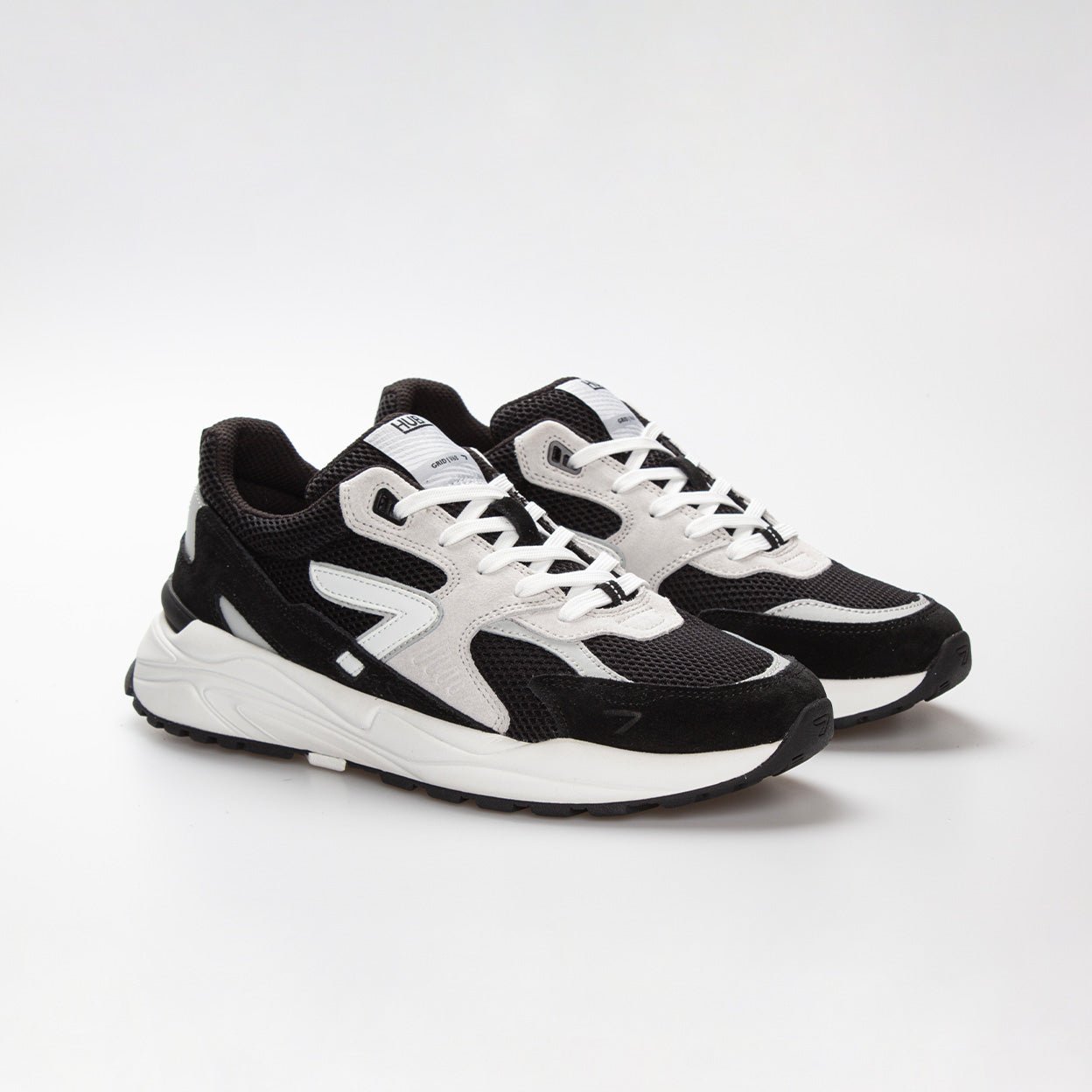 Grid | Black/White | Men - HUB Footwear