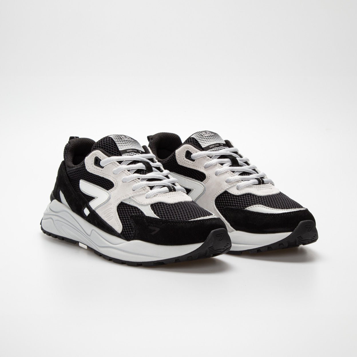 Grid | Black/White/Ice | Men - HUB Footwear