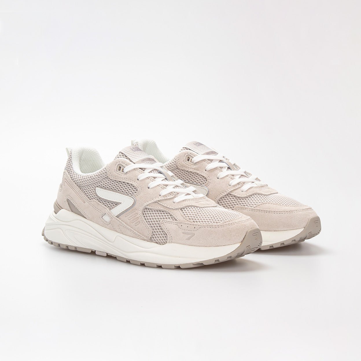 Grid | Light Bone/Off White | Men - HUB Footwear