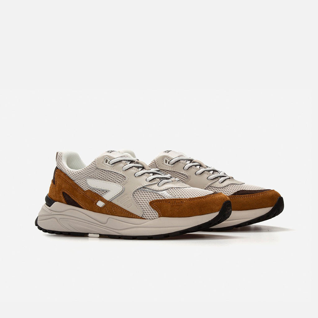 Grid | Light Bone/Off White/Cognac | Men - hubfootwear