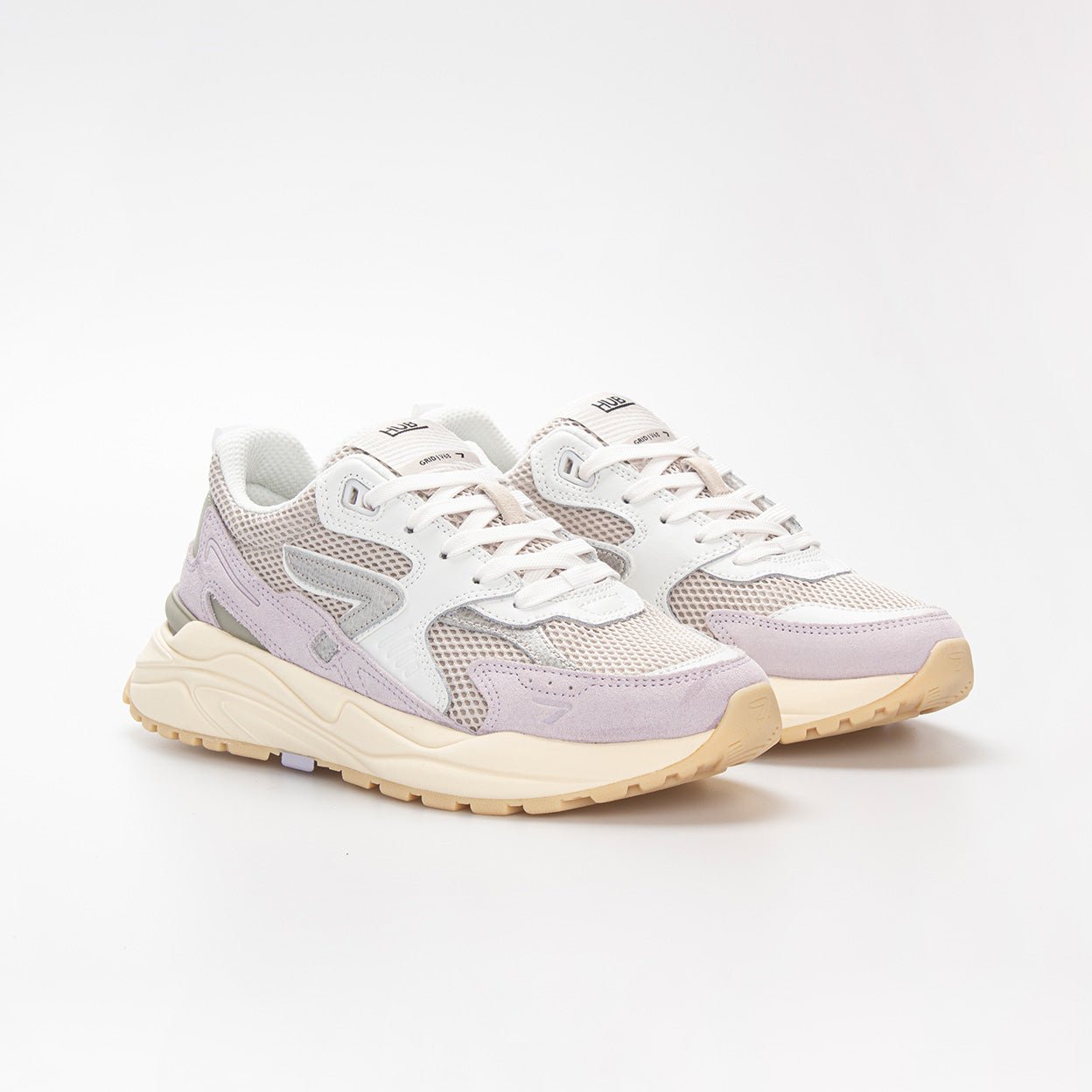 Grid | Light Bone/Silver/Lilac | Women - HUB Footwear