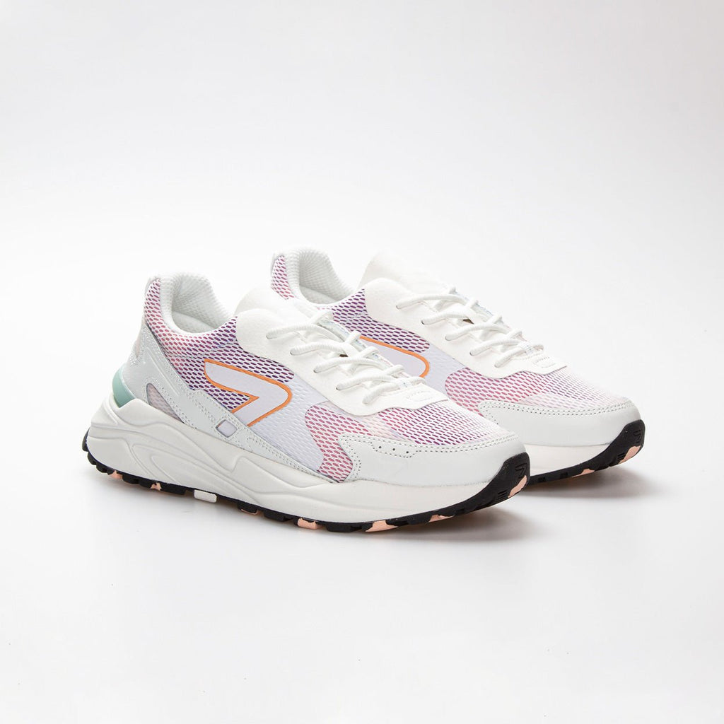 Grid | White/Papaya/Surf Spray | Women - HUB Footwear
