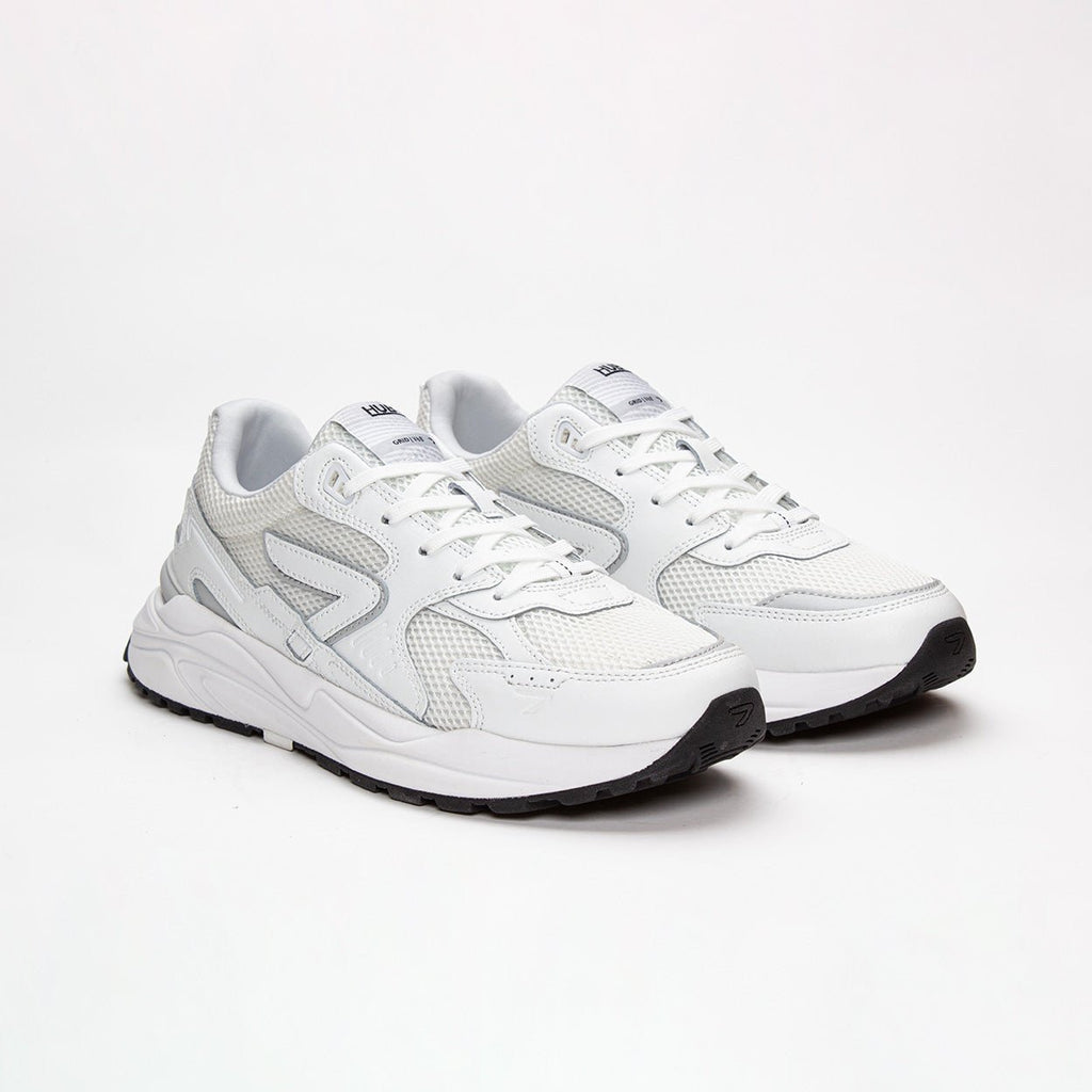 Grid | White/White | Men - HUB Footwear