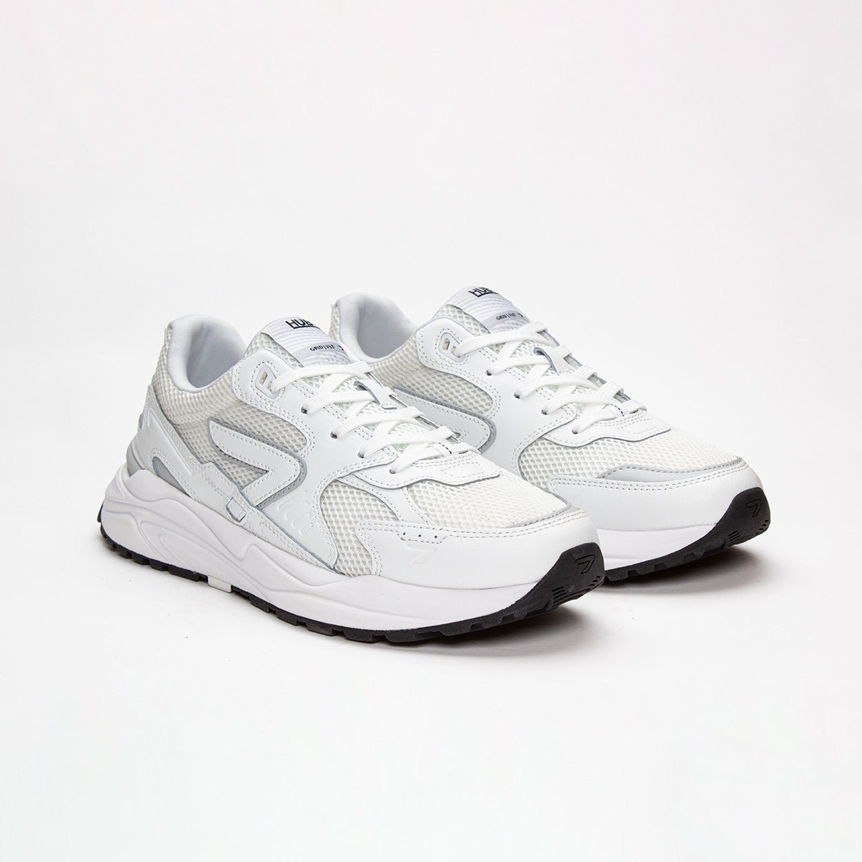 Grid | White/White | Men - HUB Footwear