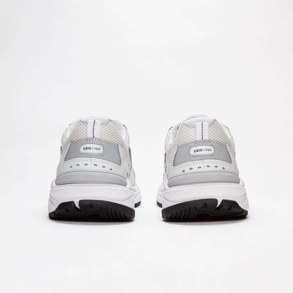 Grid | White/White | Men - HUB Footwear