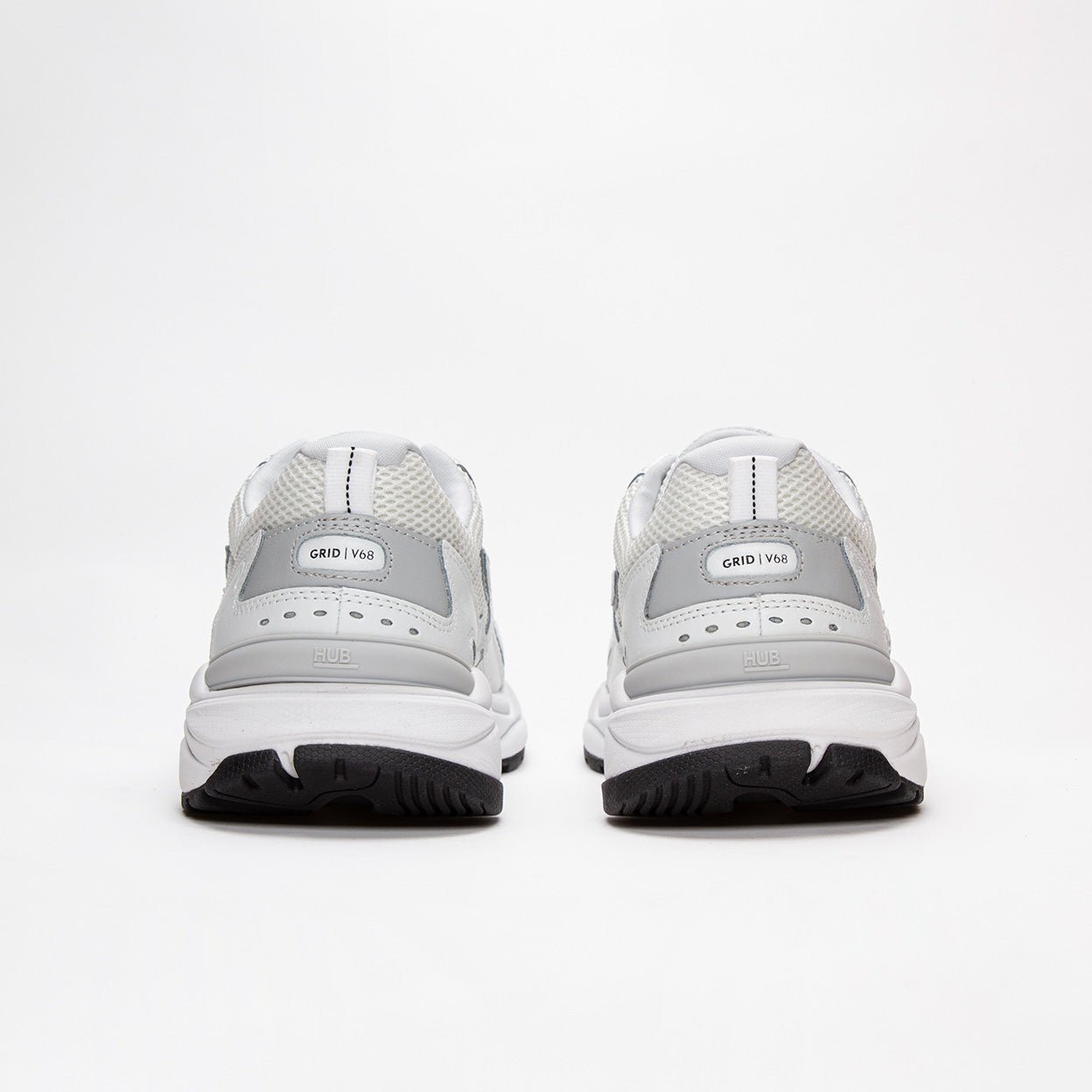 Grid | White/White | Men - HUB Footwear