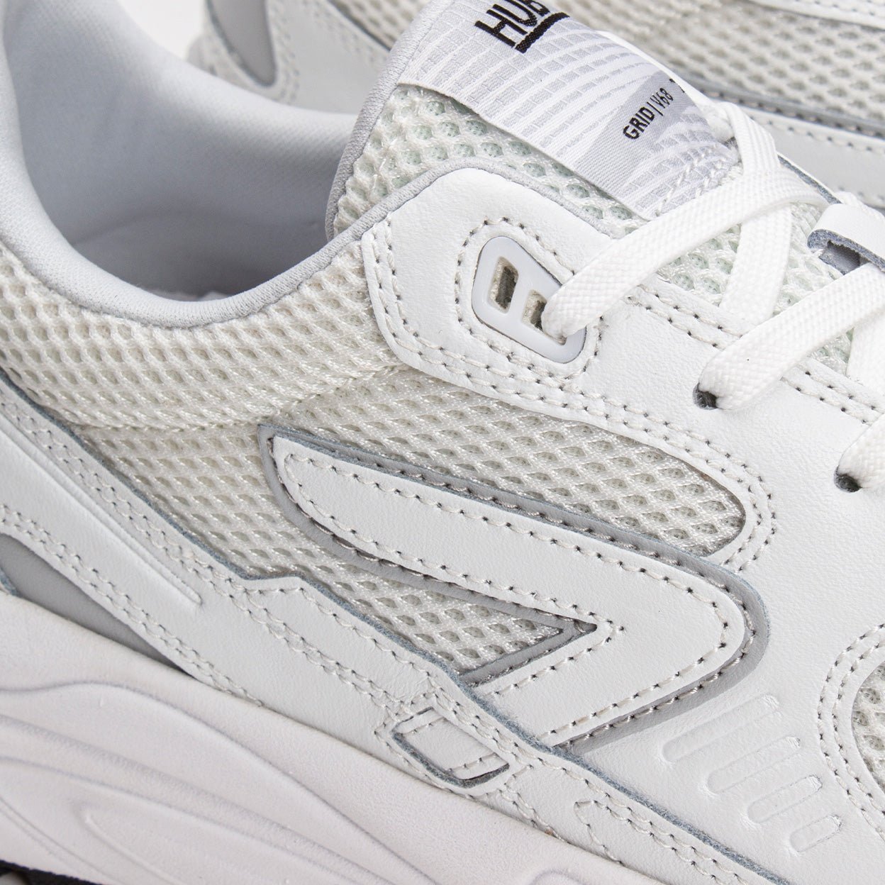 Grid | White/White | Men - HUB Footwear