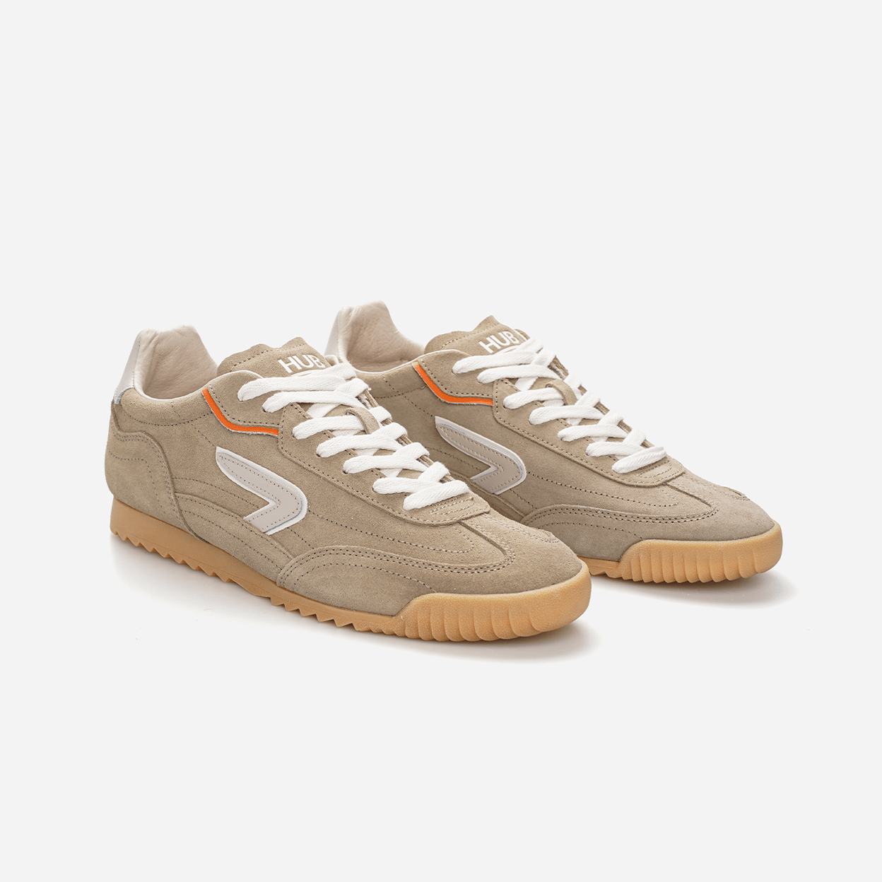 HUB Dayton | Almond Brown/Light Bone/Hub Orange | Men