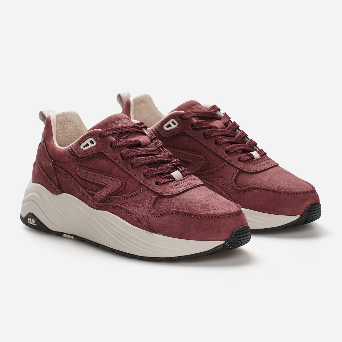 HUB Glide | Dark Burgundy/Light Bone | Women