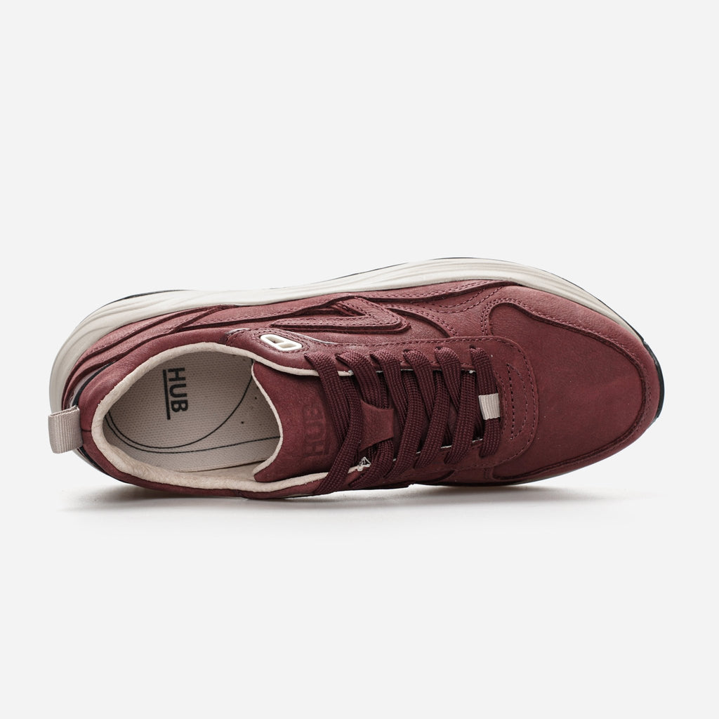 HUB Glide | Dark Burgundy/Light Bone | Women