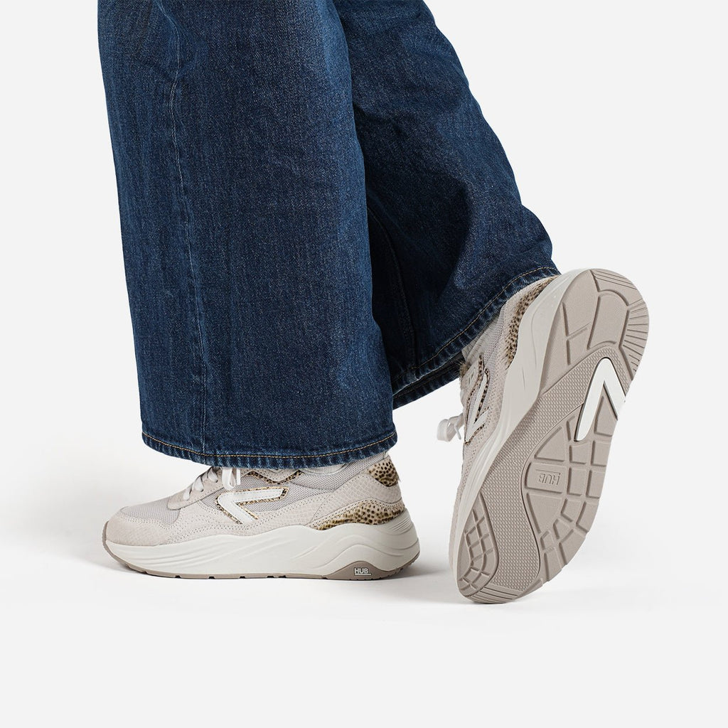 HUB Glide | Light Bone/Off White/Cheetah | Women - metafield_custom.shoe_type in metafield_custom.web_color