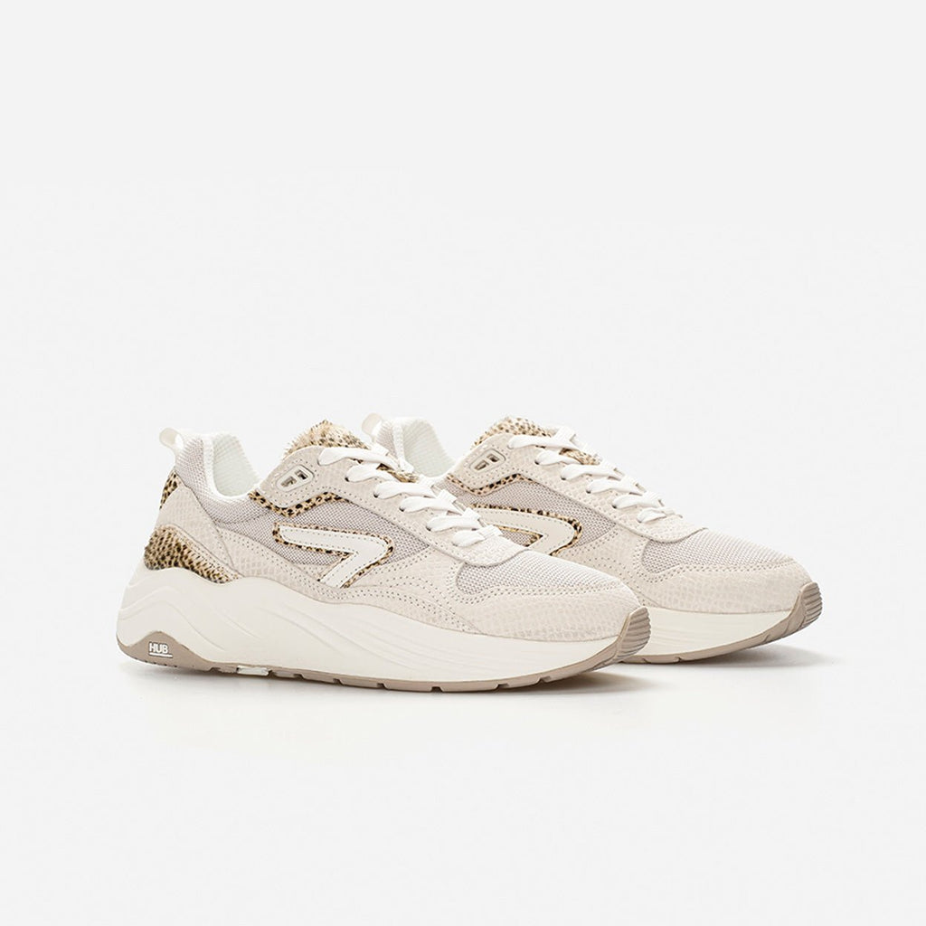 HUB Glide | Light Bone/Off White/Cheetah | Women - metafield_custom.shoe_type in metafield_custom.web_color