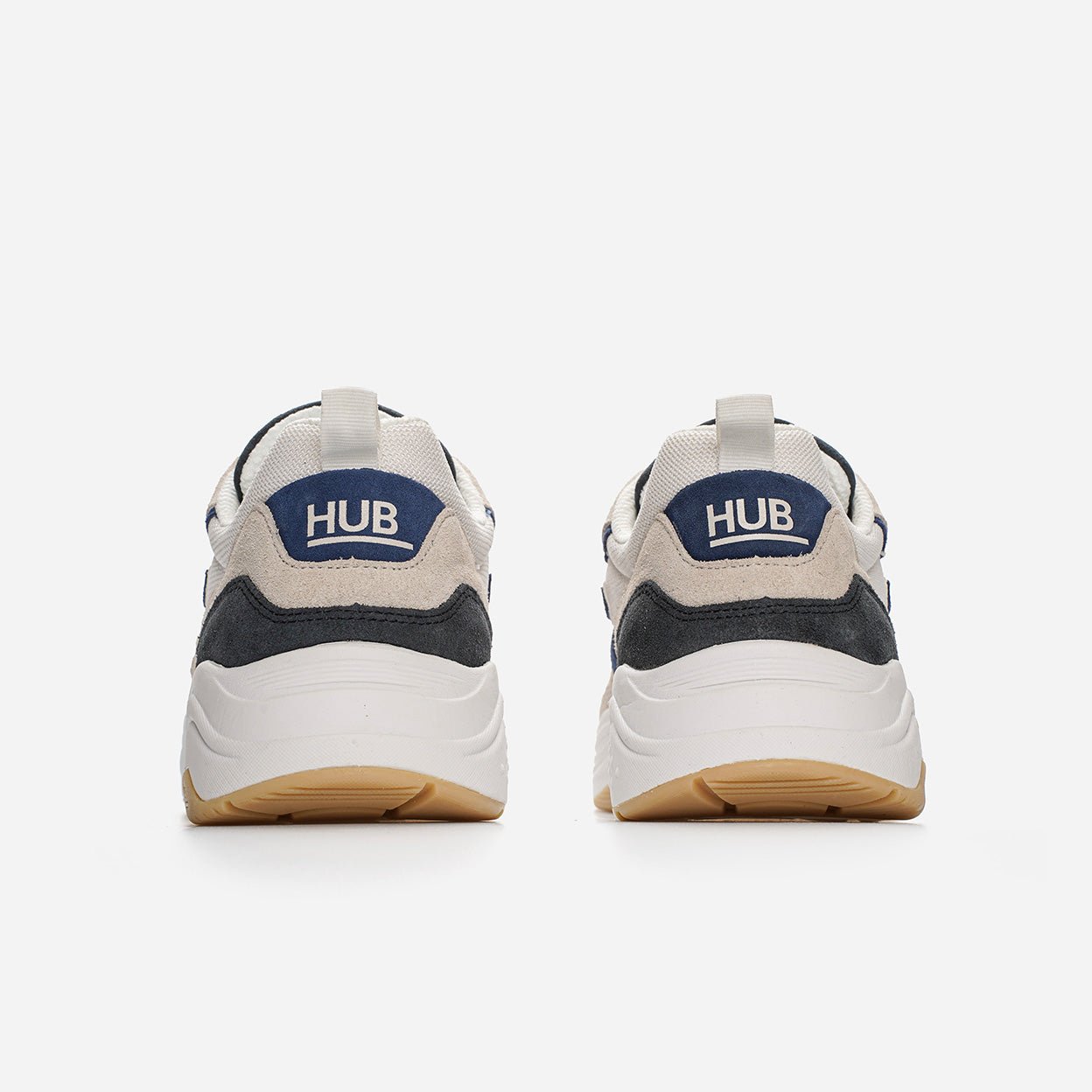 HUB Glide | Off White/Classic Navy | Men - metafield_custom.shoe_type in metafield_custom.web_color