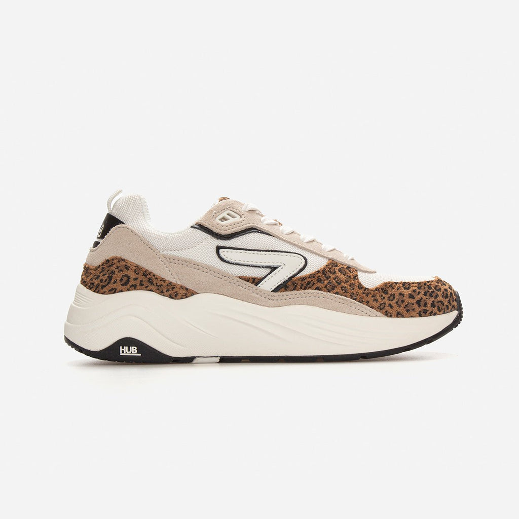 HUB Glide | Off White/Leopard | Women - metafield_custom.shoe_type in metafield_custom.web_color