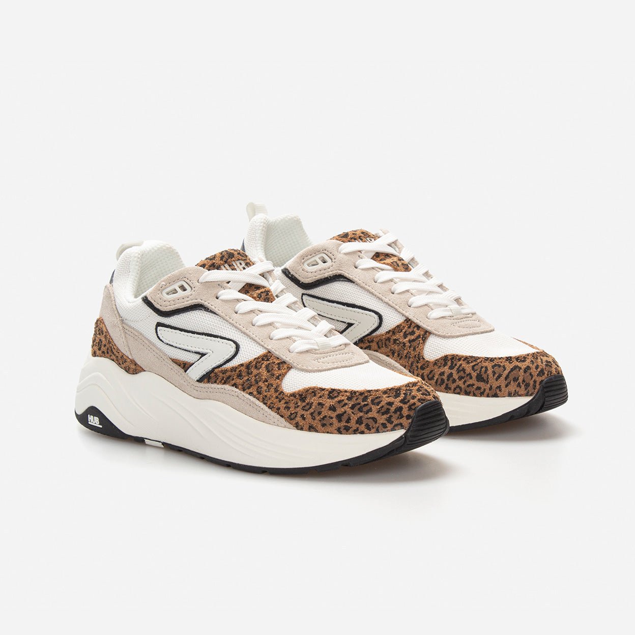 HUB Glide | Off White/Leopard | Women - metafield_custom.shoe_type in metafield_custom.web_color