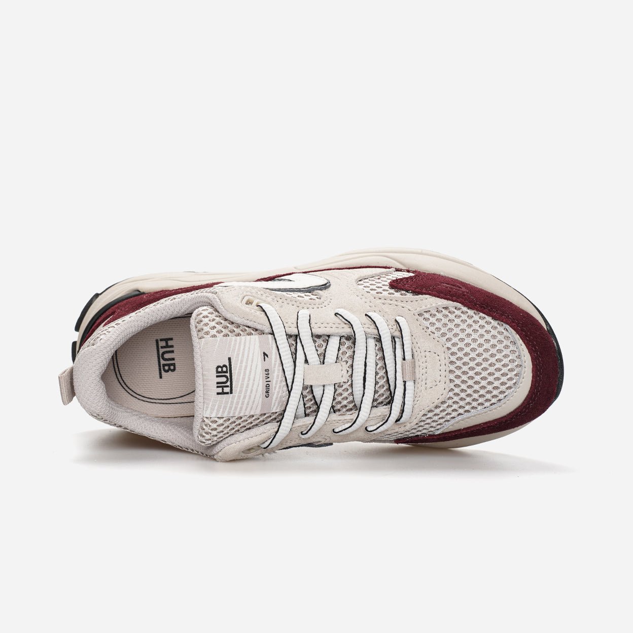 HUB Grid | Almond Brown/Dark Burgundy | Women
