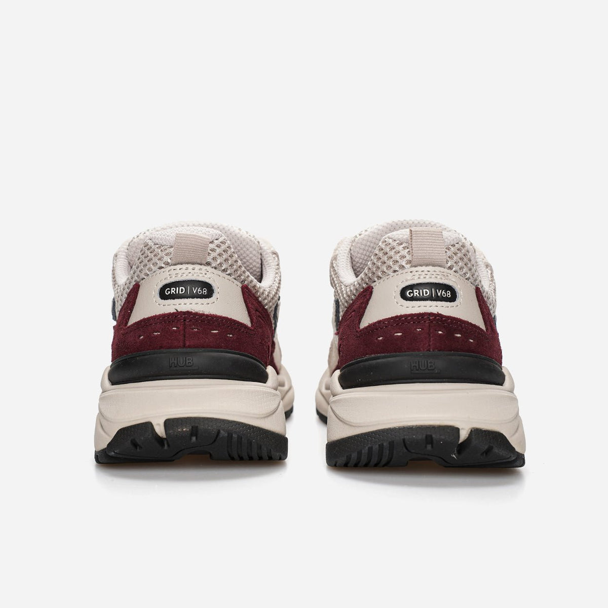 HUB Grid | Almond Brown/Dark Burgundy | Women