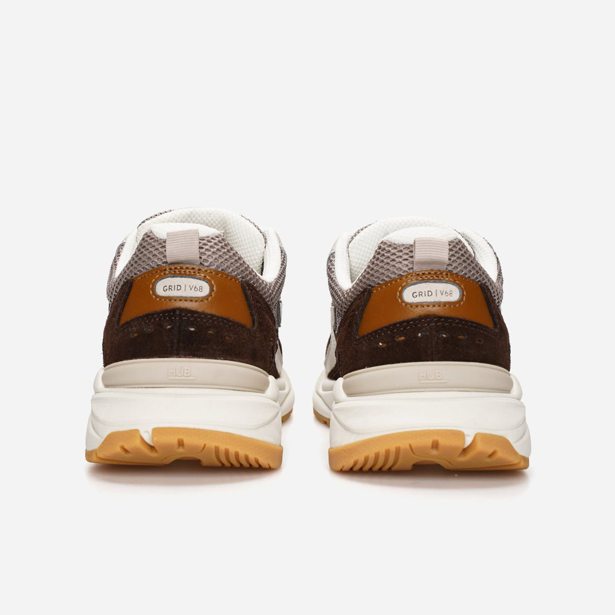 HUB Grid | Almond Brown/Dark Coffee | Men