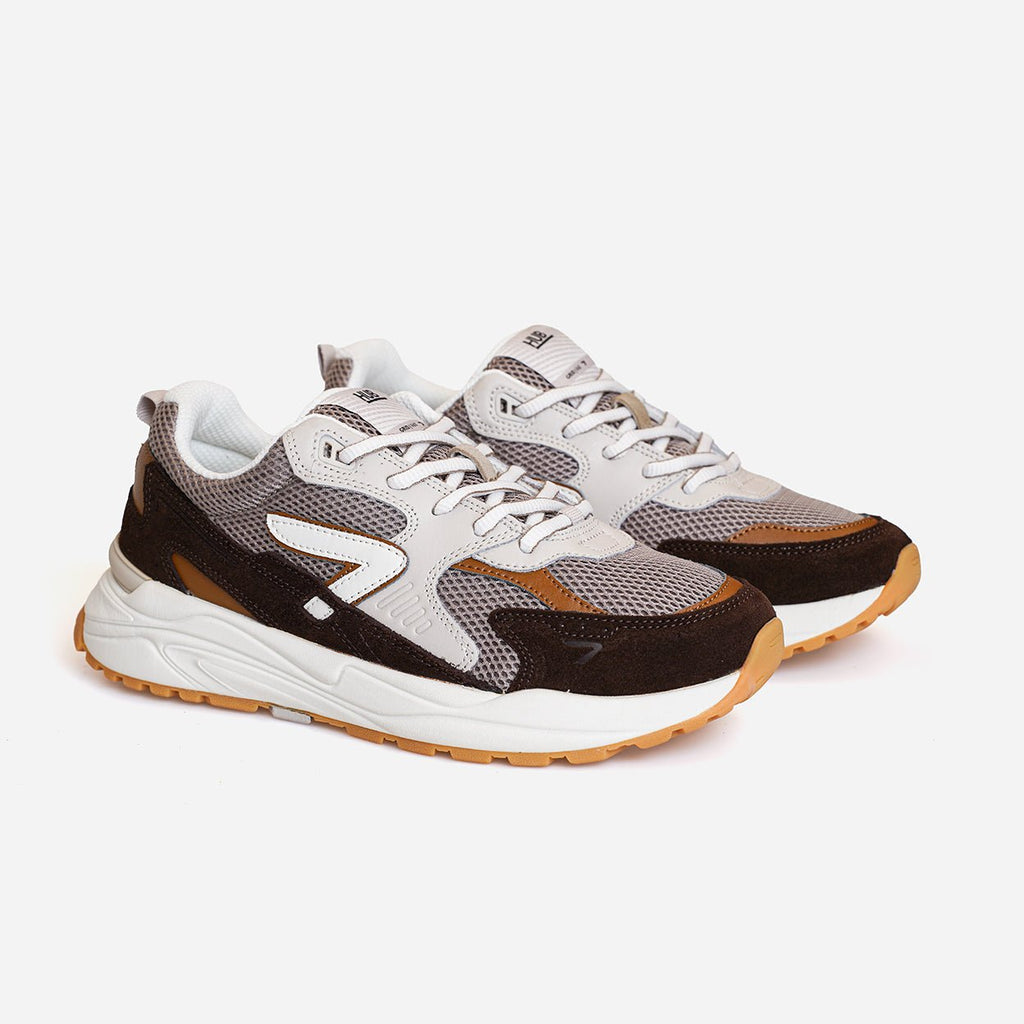 HUB Grid | Almond Brown/Dark Coffee | Men