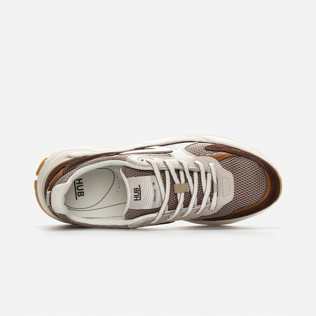 HUB Grid | Almond Brown/Dark Coffee | Men