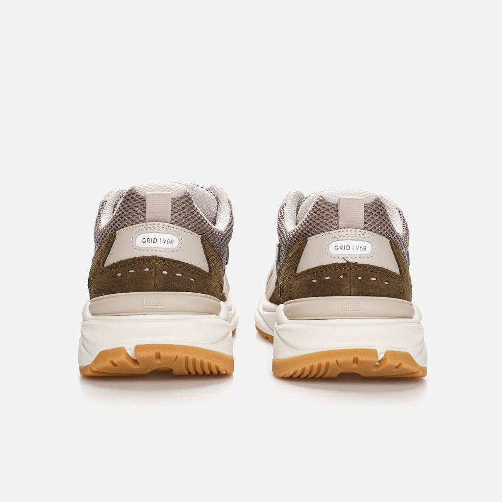 HUB Grid | Almond Brown/Dark-Olive | Men