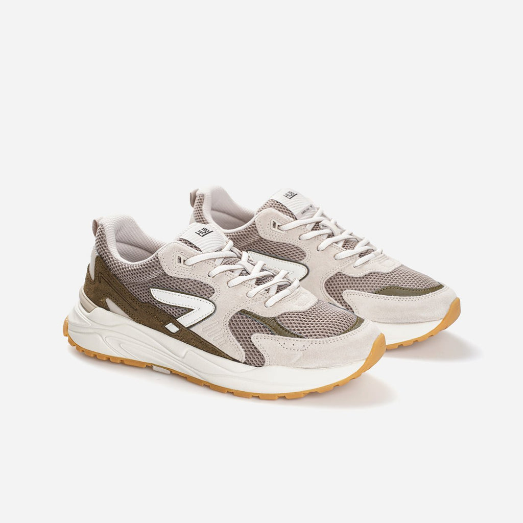 HUB Grid | Almond Brown/Dark-Olive | Men