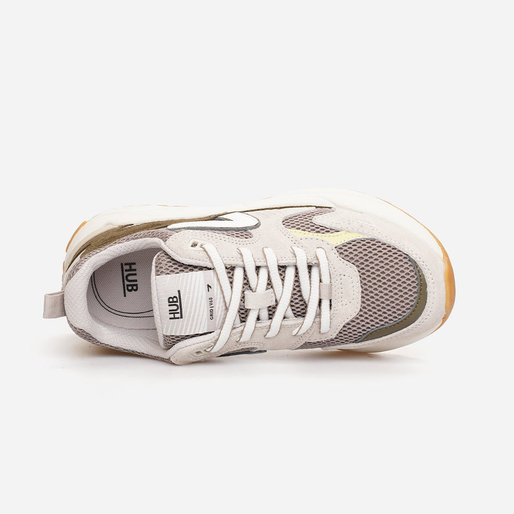 HUB Grid | Almond Brown/Dark Olive | Women