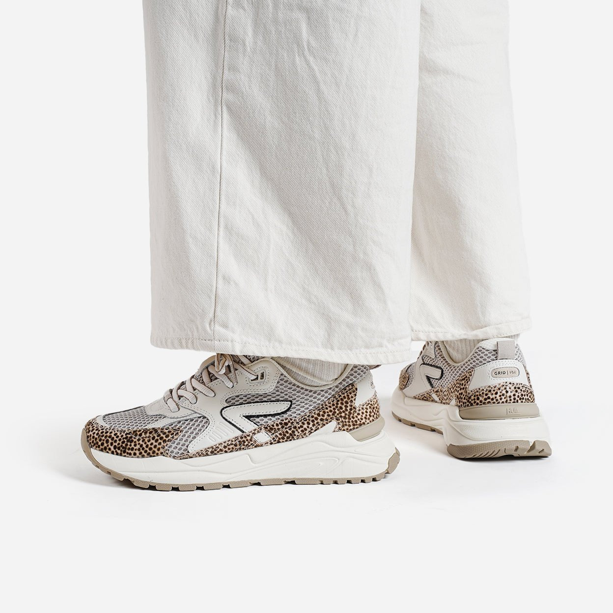 HUB Grid | Almond Brown/Off White/Cheetah | Women - metafield_custom.shoe_type in metafield_custom.web_color
