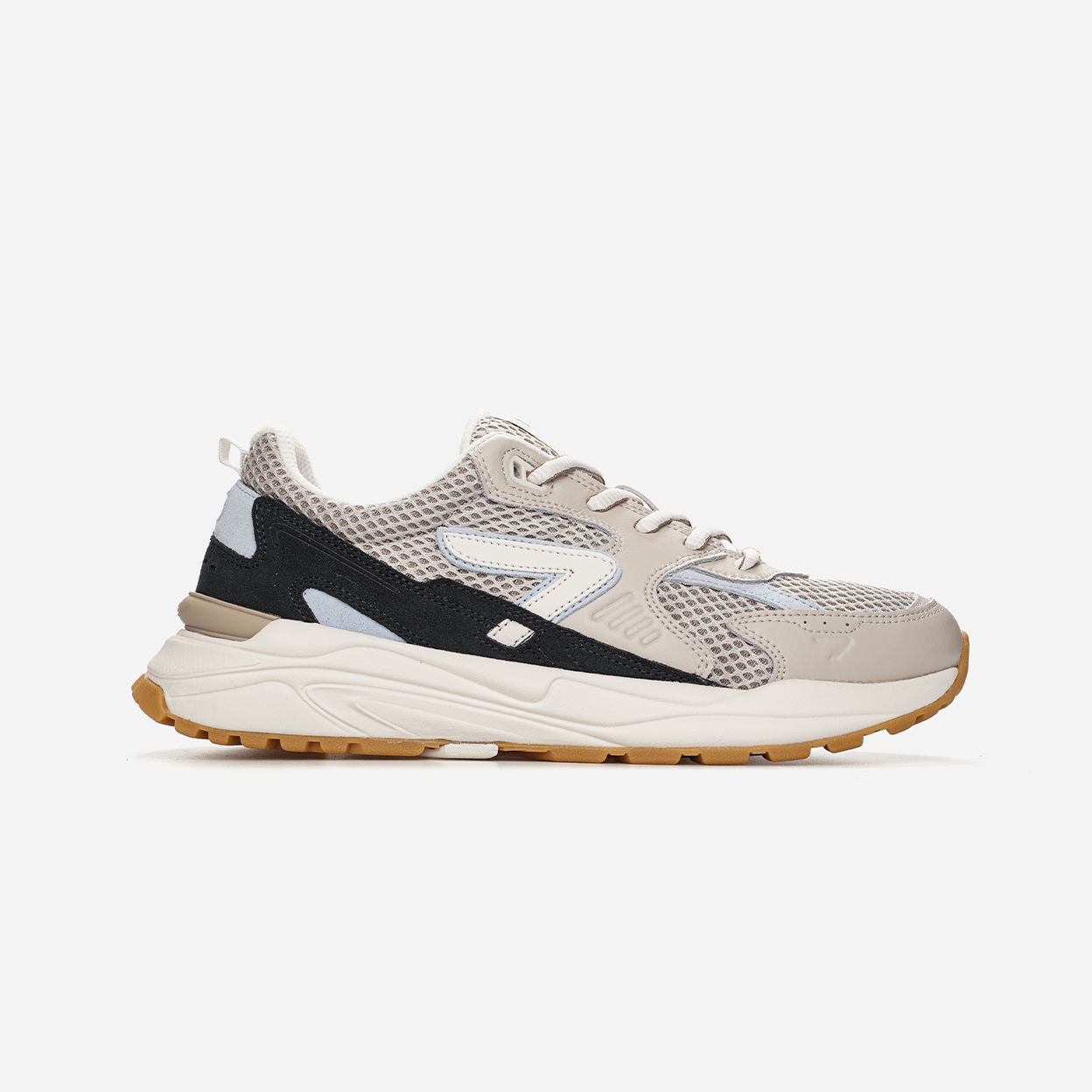 HUB Grid | Almond Brown/Off White/Navy | Men