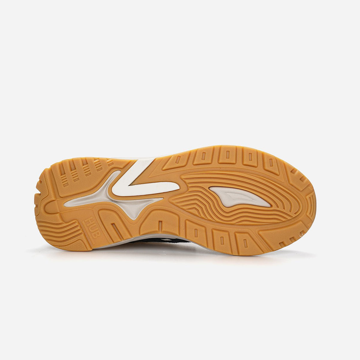 HUB Grid | Almond Brown/Off White/Navy | Men