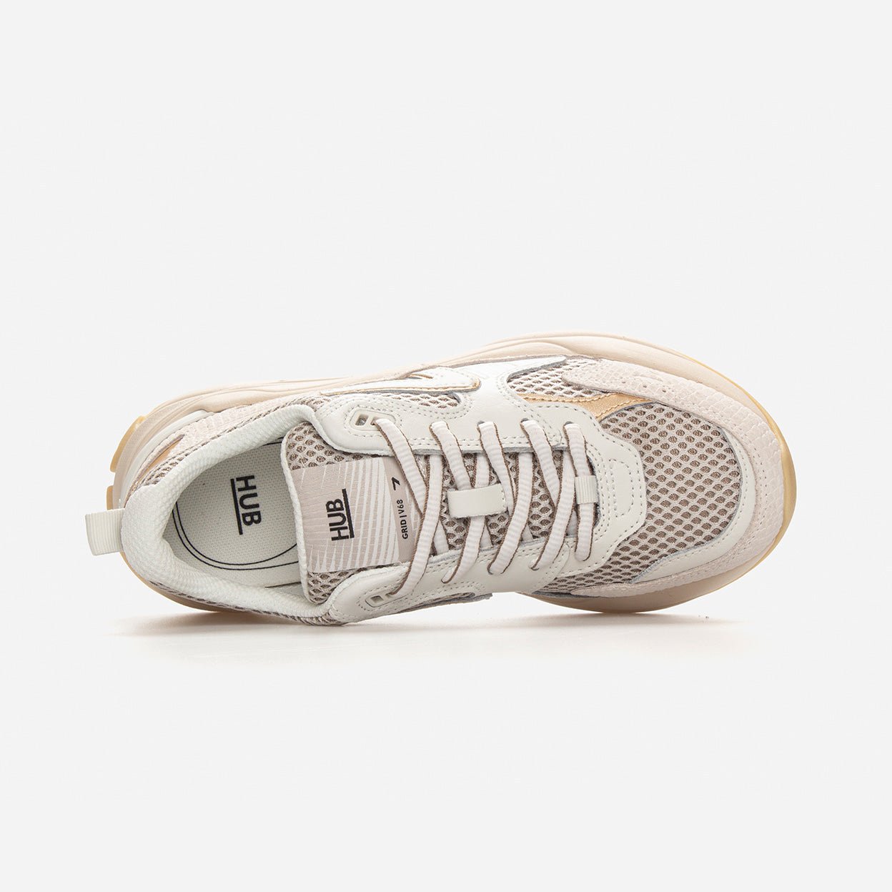 HUB Grid | Almond Brown/Off White/Snake | Women - metafield_custom.shoe_type in metafield_custom.web_color