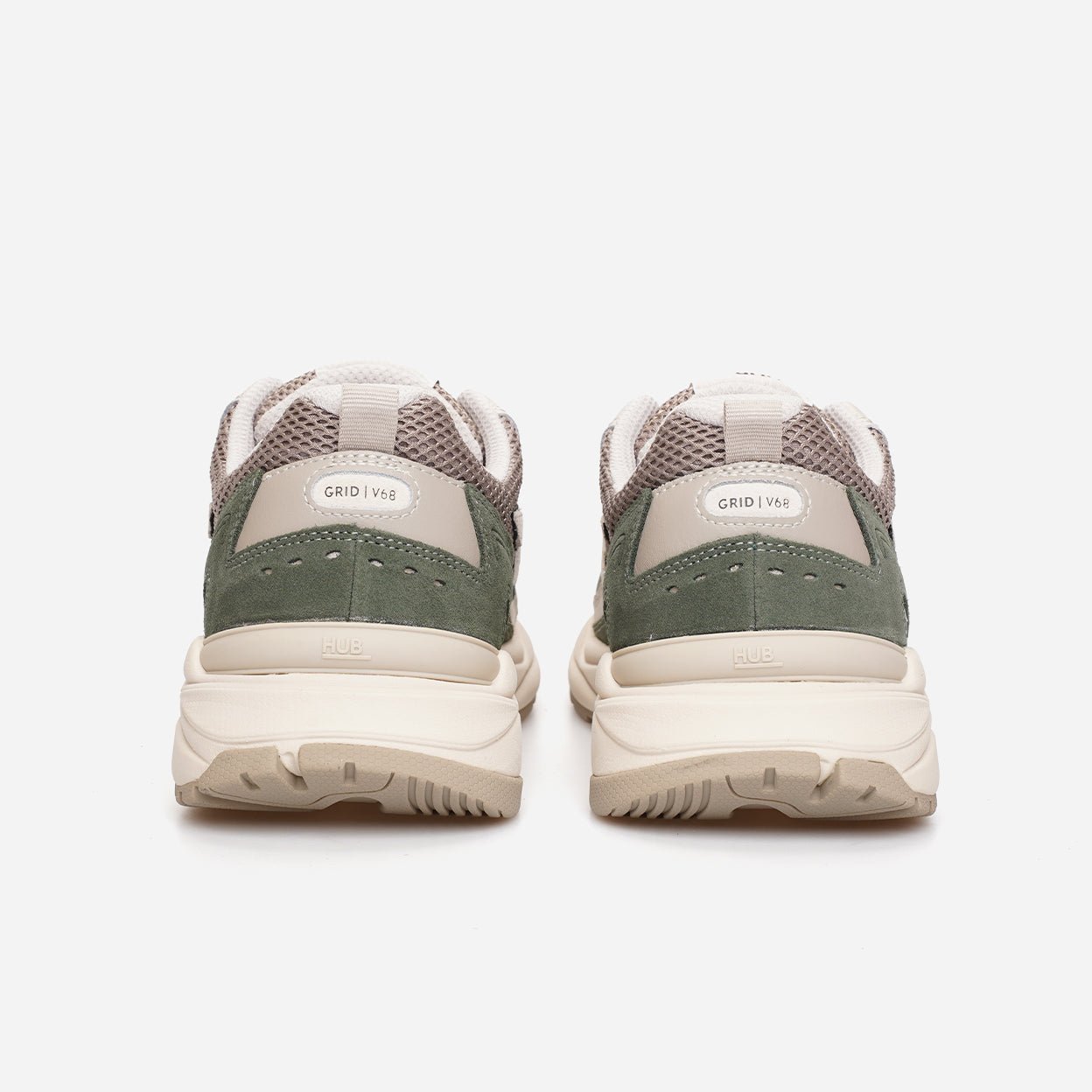 HUB Grid | Almond Brown/Sage-Green | Men