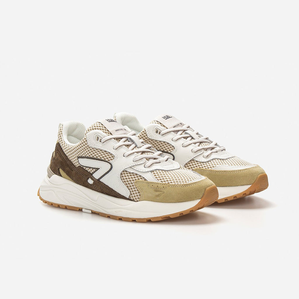 HUB Grid | Olivestone/Off White/Dark Olive | Men - metafield_custom.shoe_type in metafield_custom.web_color
