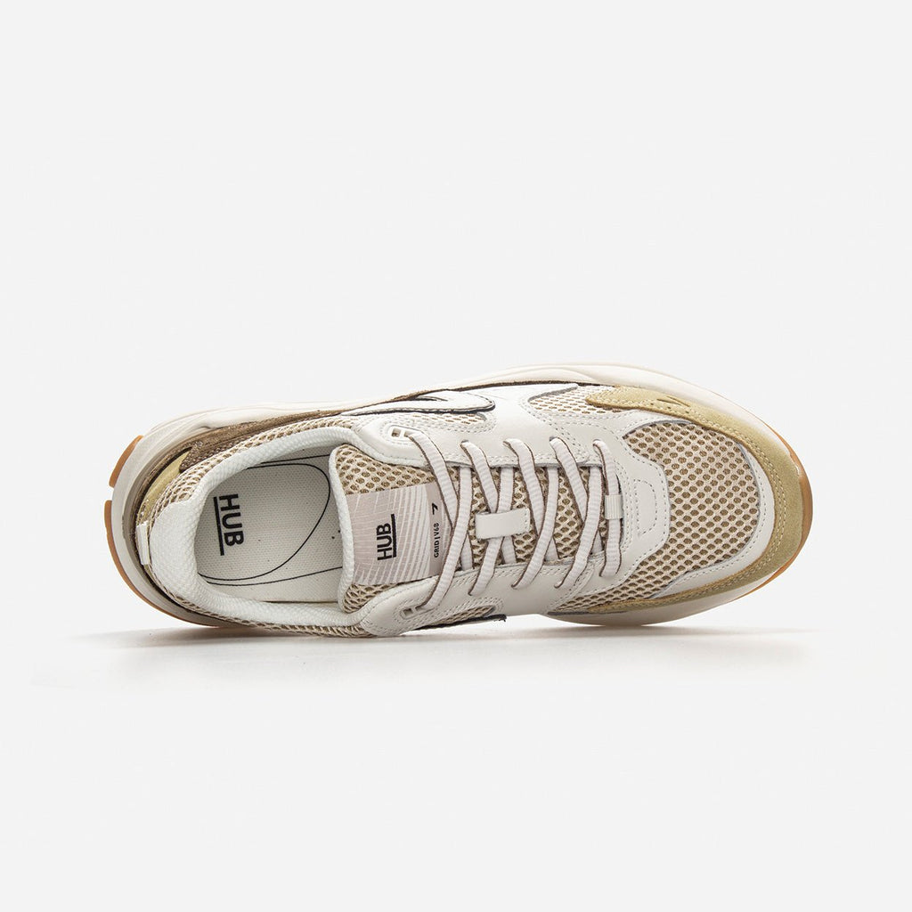 HUB Grid | Olivestone/Off White/Dark Olive | Men - metafield_custom.shoe_type in metafield_custom.web_color