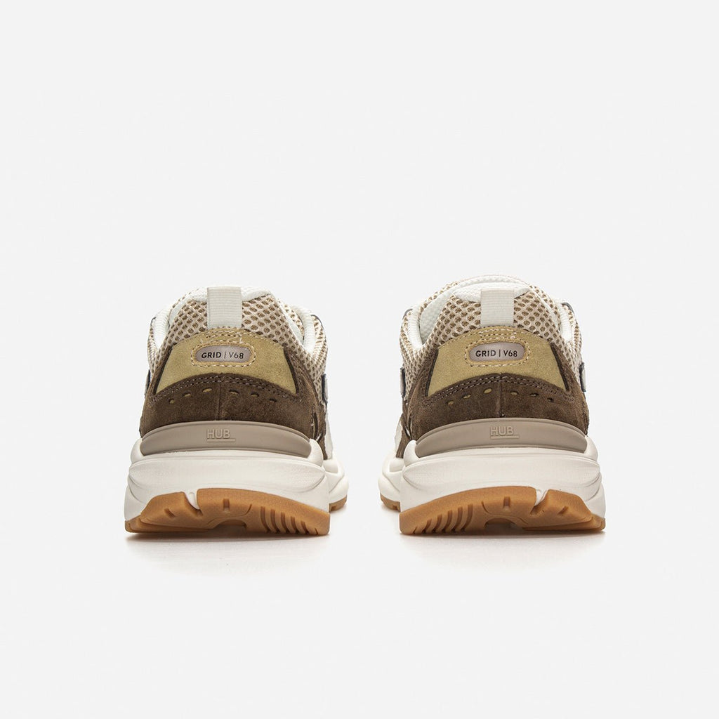 HUB Grid | Olivestone/Off White/Dark Olive | Men - metafield_custom.shoe_type in metafield_custom.web_color