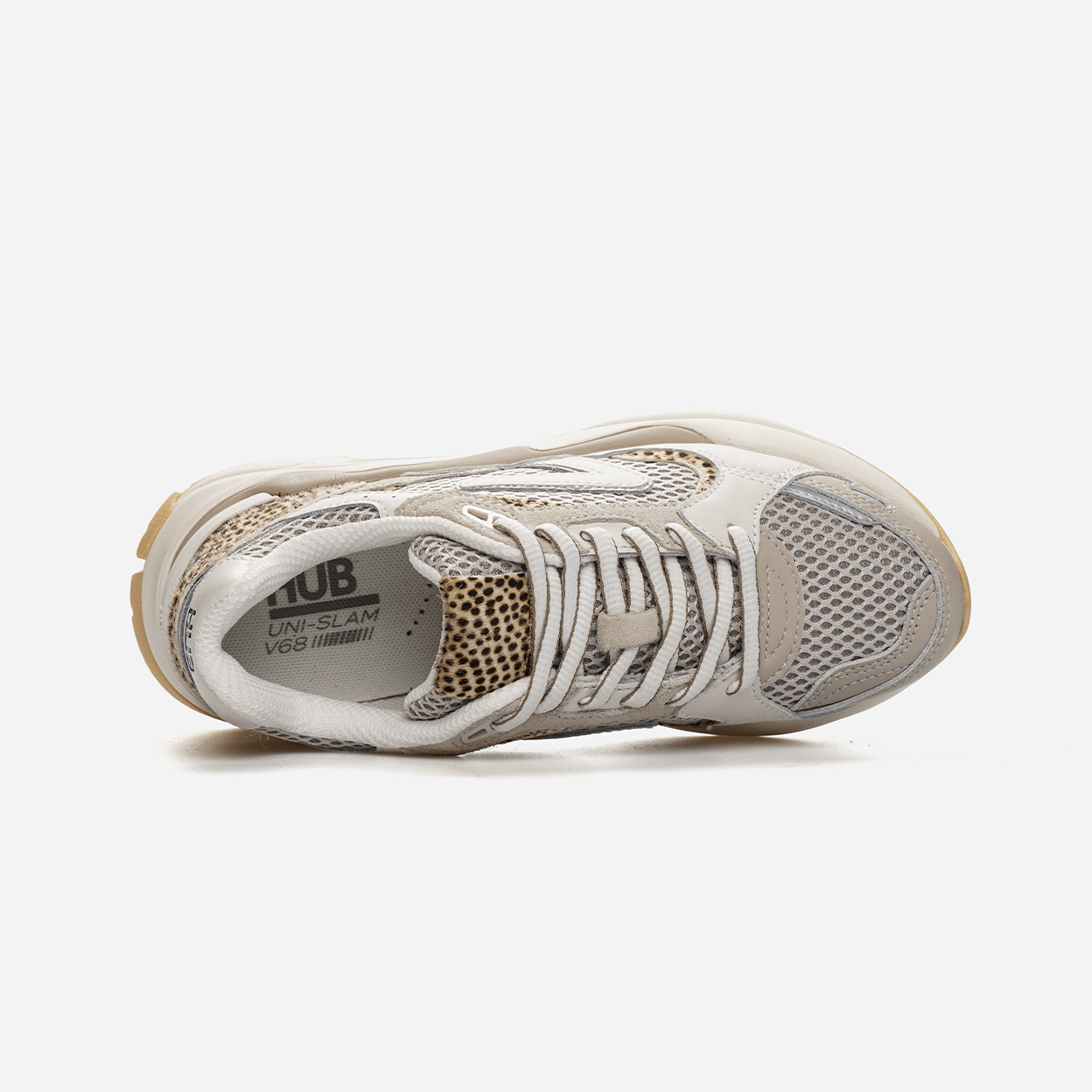 HUB Slam | Almond Brown/Off White/Cheetah | Women