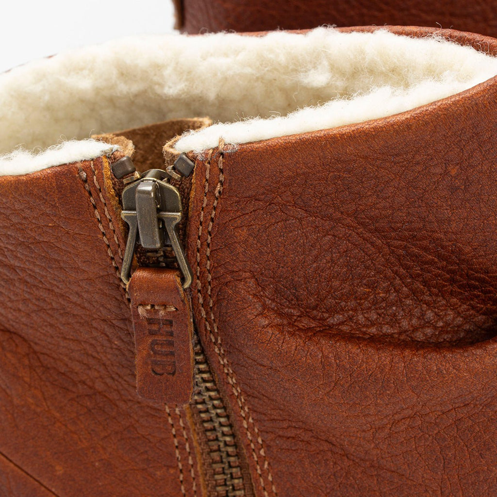 Ridge | Cognac/Off White | Women - hubfootwear