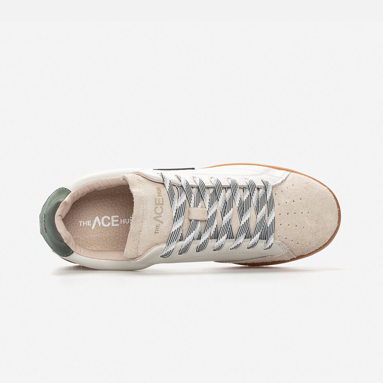 Shot | Off White/Sage Green | Men - HUB Footwear