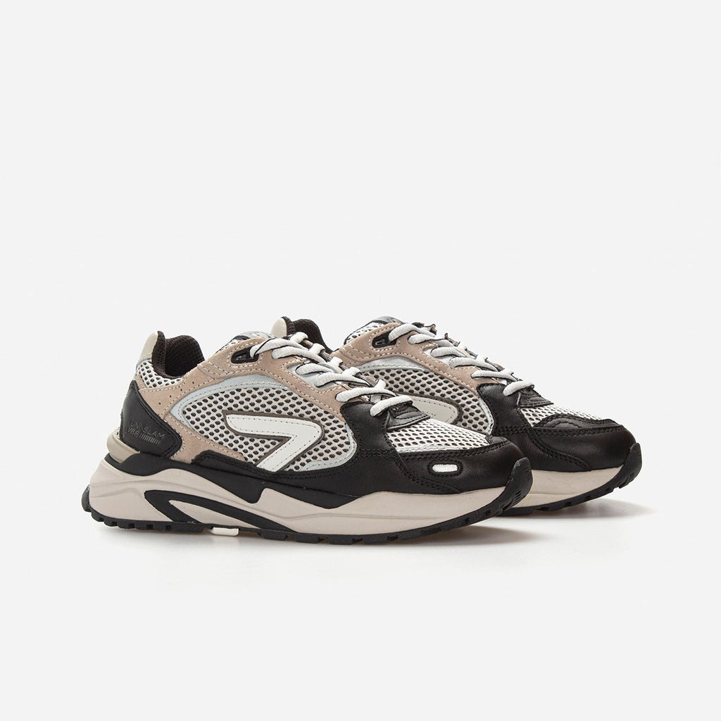 Slam | Black/Off White/Light Bone | Women - hubfootwear