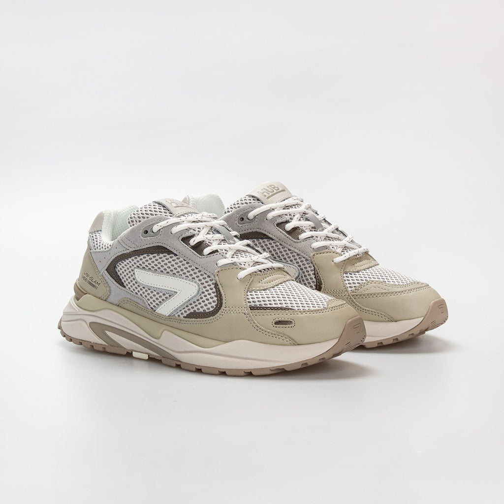 Slam | Khaki/Mid Grey/Off White | Men - hubfootwear