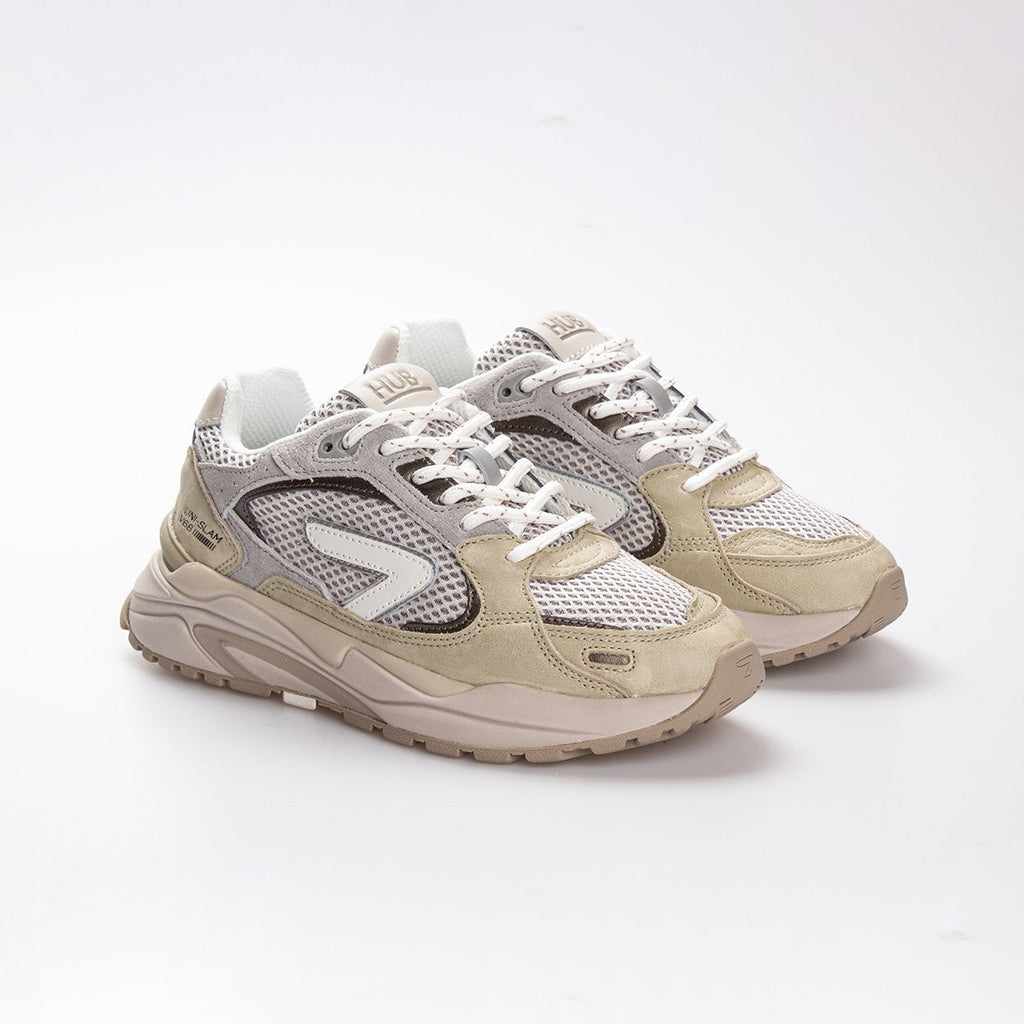 Slam | Khaki/Mid Grey/Off White | Women - hubfootwear