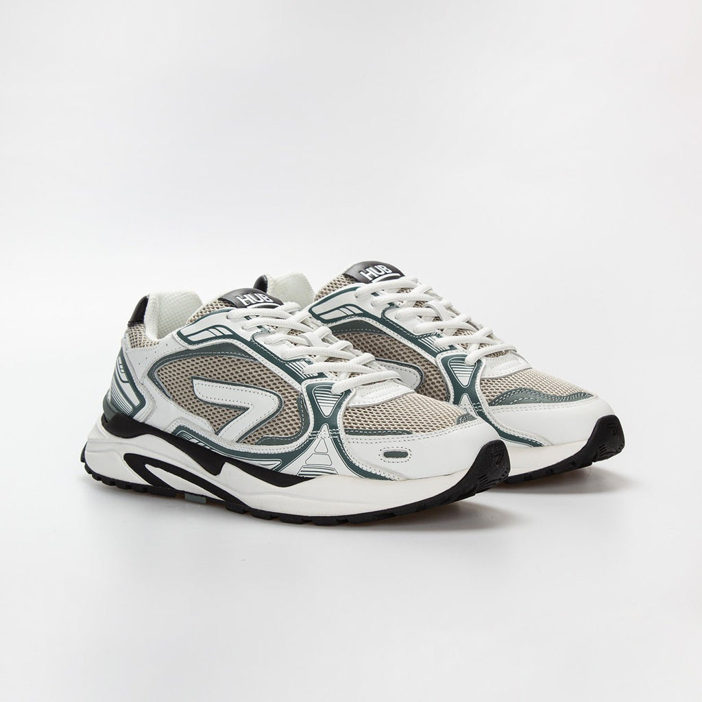 Slam | Washed Linen/White/Sage Green | Men - HUB Footwear