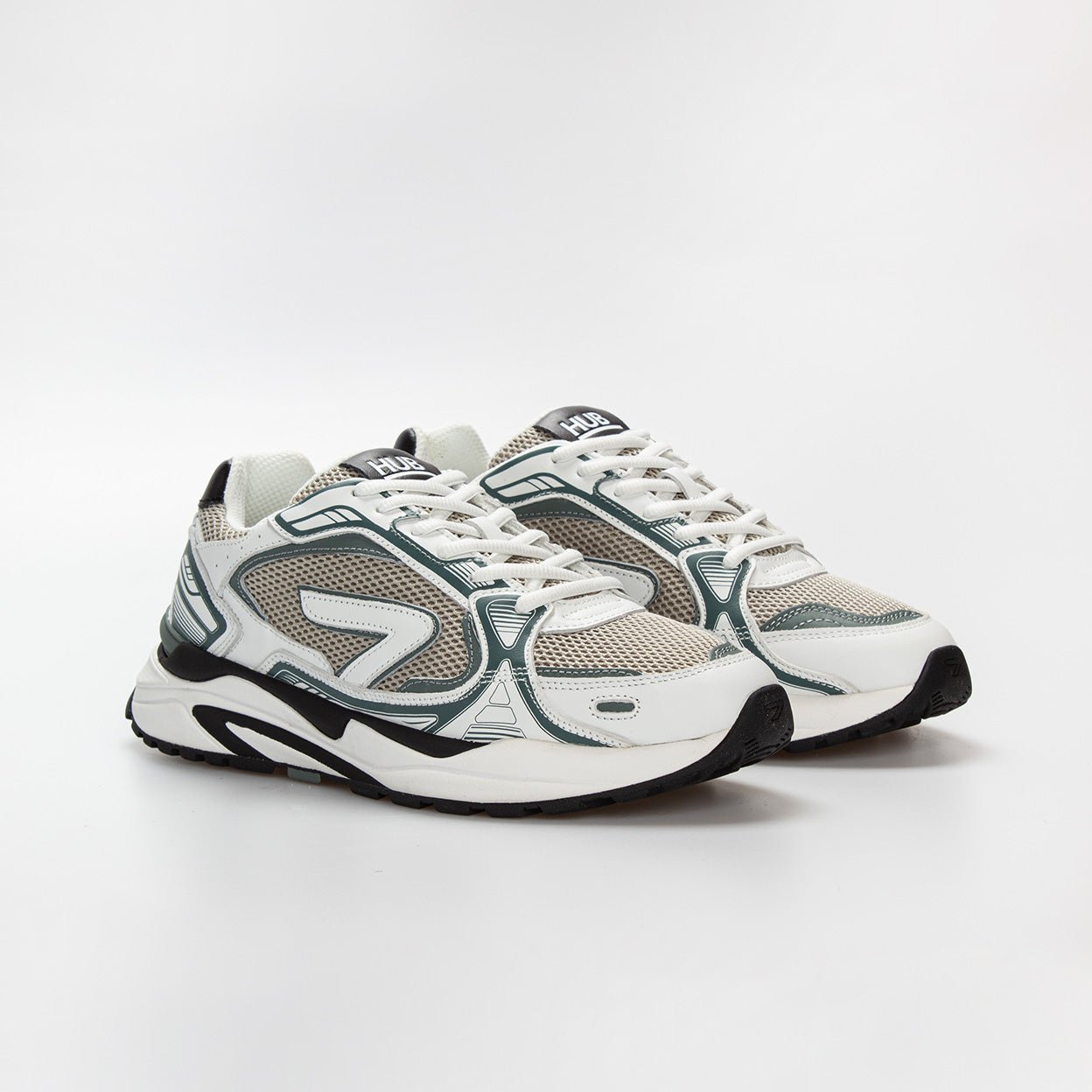 Slam | Washed Linen/White/Sage Green | Men - HUB Footwear