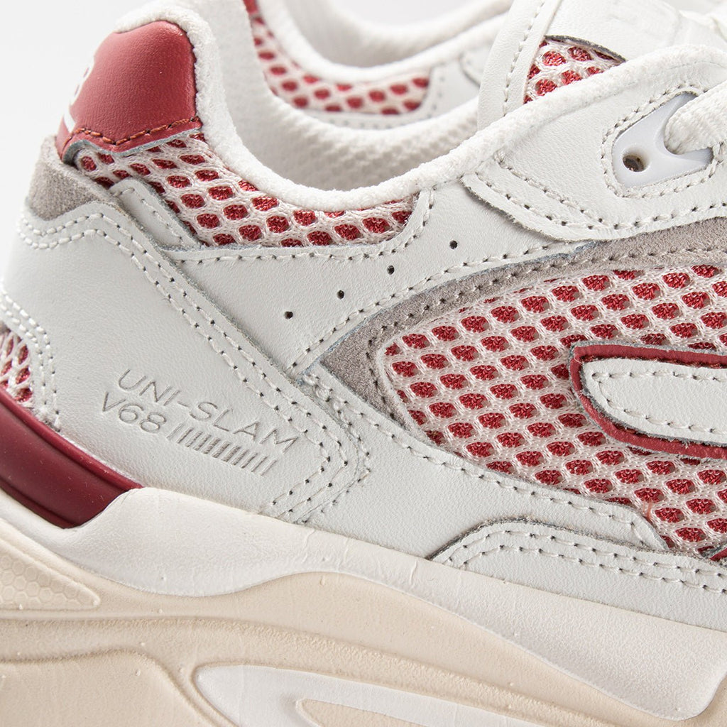 Slam | White/Dusty Red/Light Beige | Women - HUB Footwear