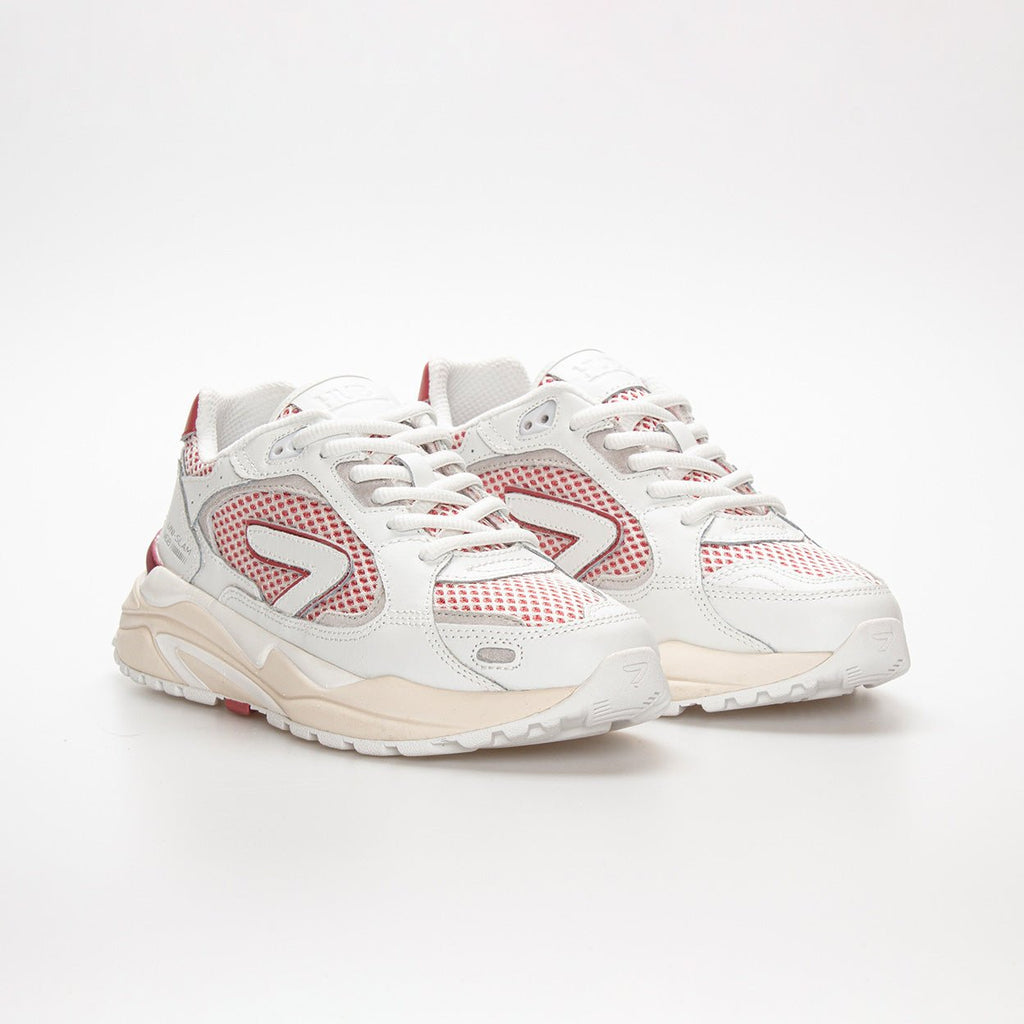 Slam | White/Dusty Red/Light Beige | Women - HUB Footwear
