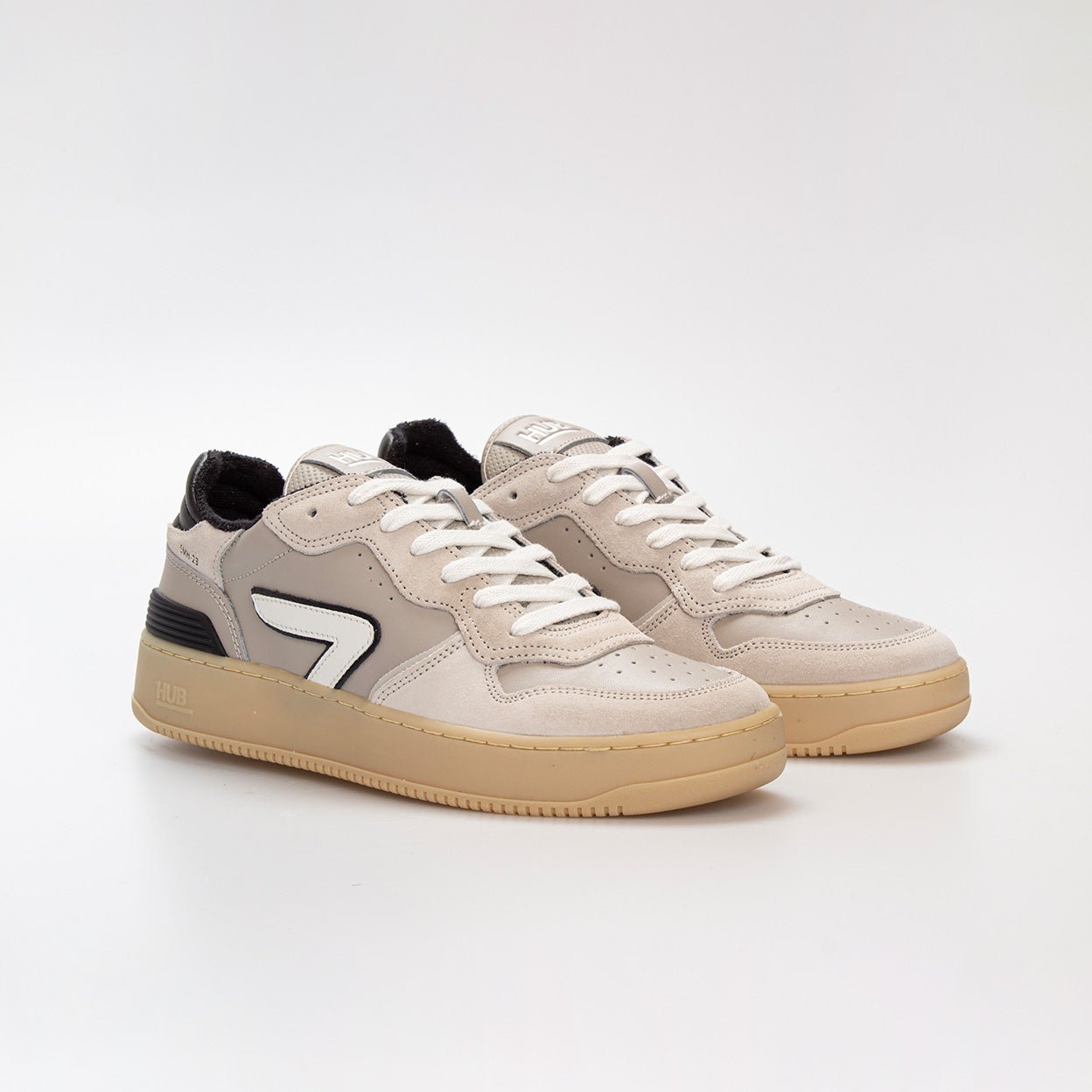 Smash | Bone/Off White/Black | Men - HUB Footwear