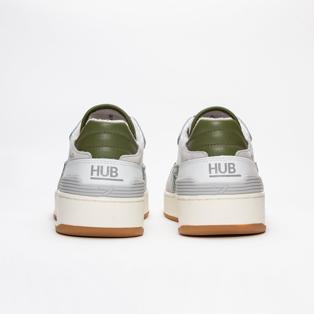 Smash | White/Moss Green | Men - HUB Footwear