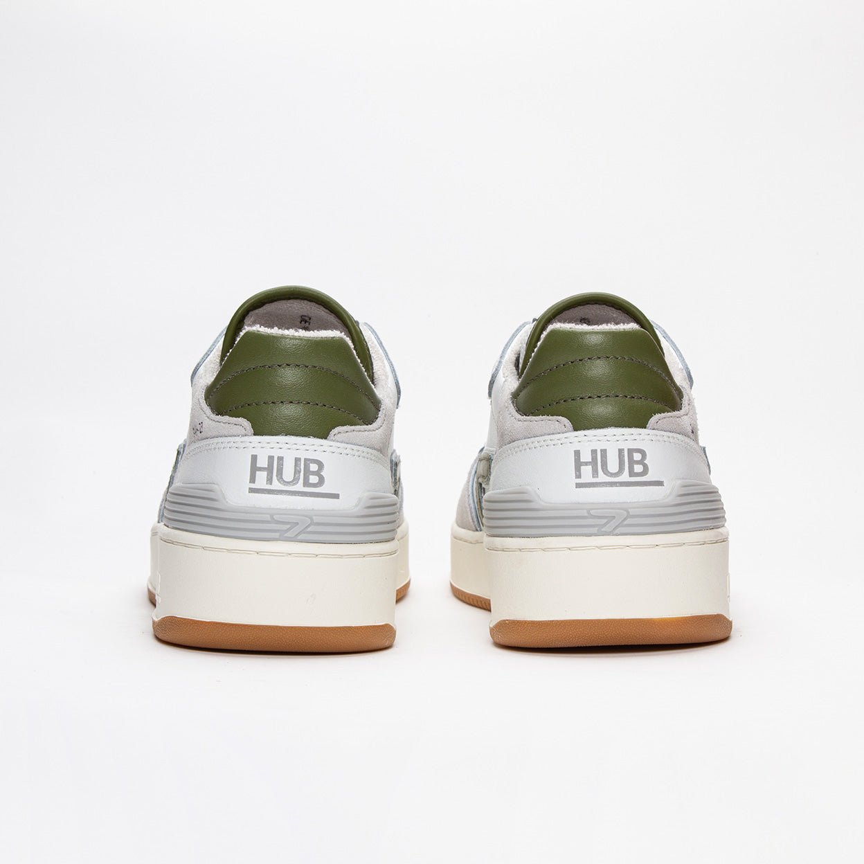 Smash | White/Moss Green | Men - HUB Footwear